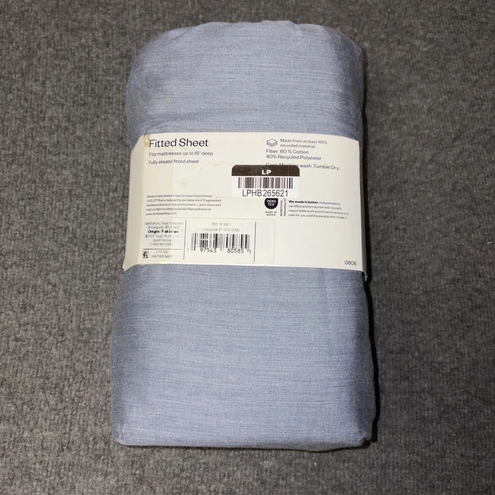 Full Room Essentials Cotton Blend Sateen Flat Sheet Machine Washable 15